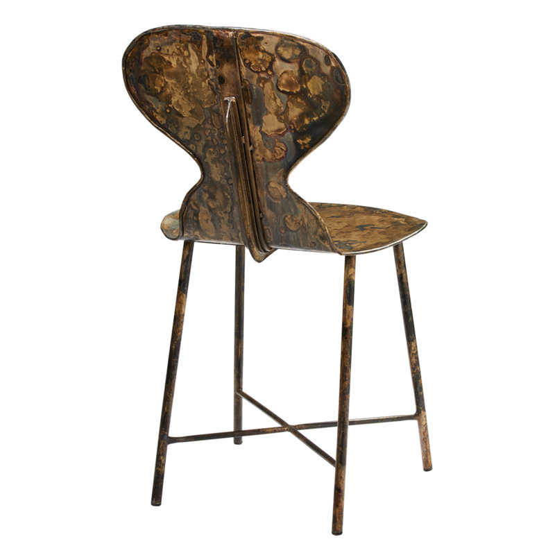 McCallan Acid Washed Metal Dining Chair