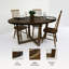 Table ovale en résine époxy noyer transparent