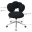 Chaise à hauteur réglable avec structure interne en contreplaqué et housse en tissu doux-861143930