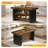 55'' Farmhouse Kitchen Island With Open Storage Shelves-1524132558