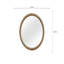 Miroir rond English Oak