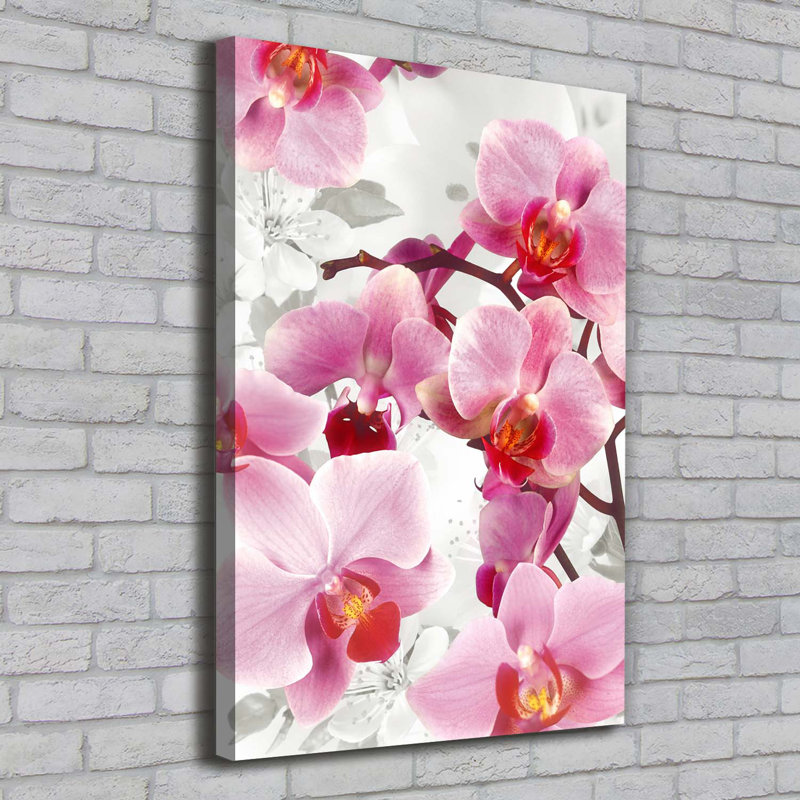 Pink Orchid - Wrapped Canvas Print