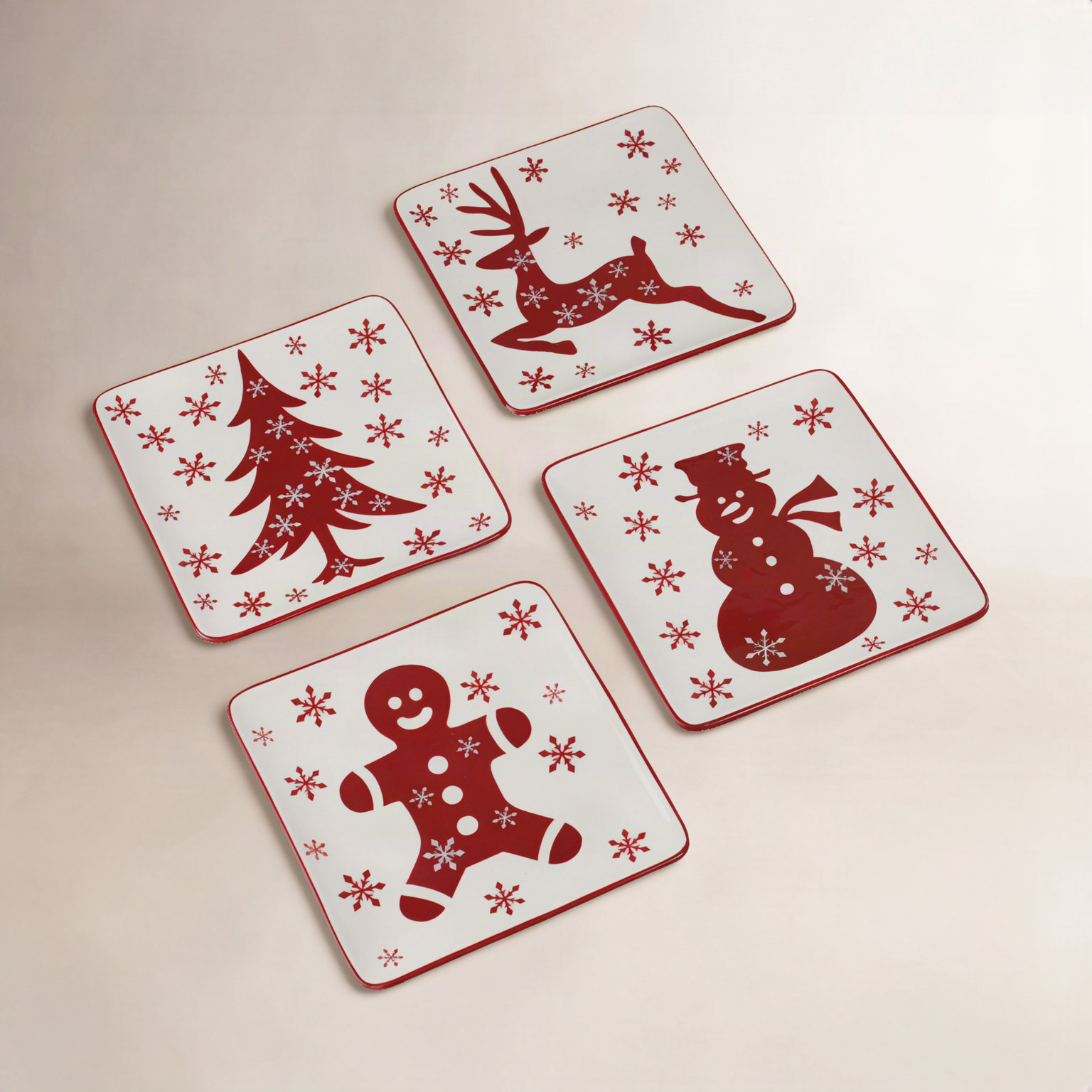 Winterfest Dessert Plates Set