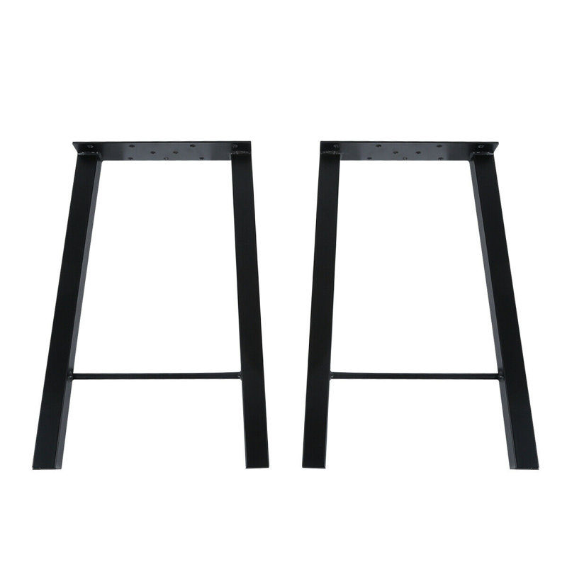 Pied de table en métal Erickah, H 22 po x l 15,30 po x P 2,90 po