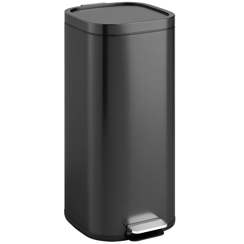 Metal, Plastic Step On Kitchen Trash Can - 30L