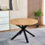 Table extensible, table à manger, table de bureau, table basse, pieds en métal, plateau en bois aggloméré-1680689761