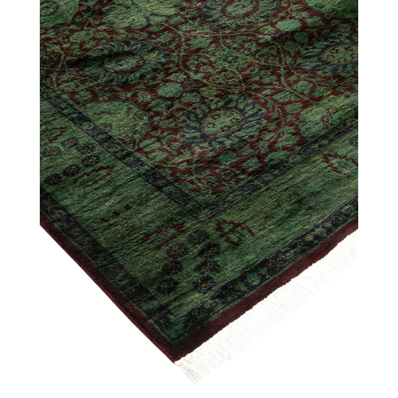 Fine Vibrance One-of-a-Kind 3'3" X 8'7" Hand Knotted Area Rug