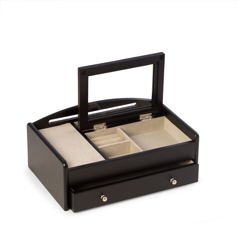 Plateau à bijoux en bois, Noir