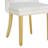 Upholstered Dining Chairs.Tufted Back Design With Stainless Steel Leg-151474426-167734199