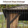12 Ft. W x 12 Ft. D Galvanized Metal Patio Gazebo with Overhang Slope-Design Double Roof