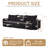 Compression Large Chenille Sofas, Modern 3 Seat Cloud Couch for Home