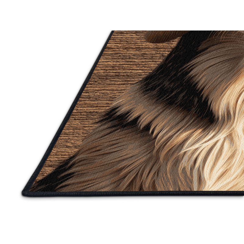 Washable Otterhound Dogs Area Rug, Runner 2' x 4'