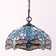 Tiffany Pendant Light Plug in Sea Blue Stained Glass Dragonfly 12 Inch Hanging Lamp 15FT Cord