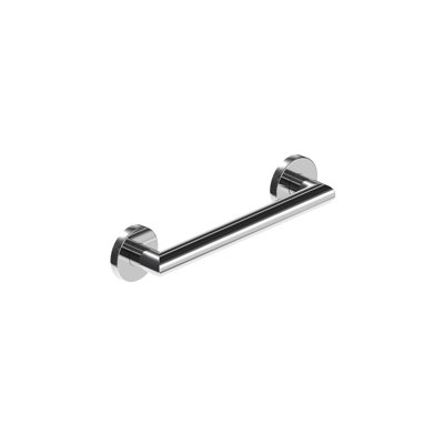 Barre d'appui 12 po x 1,25 po MITER, conforme à l'ADA pour la sécurité de la baignoire et de la douche (capacité de 500 lb) en chrome poli