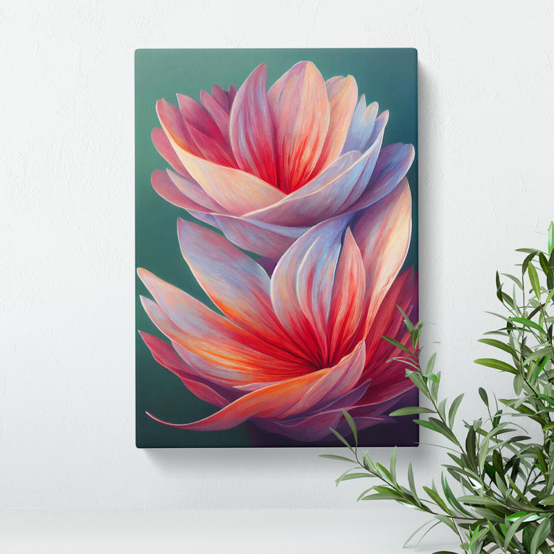 XC1022-2386X Grand Flowers - Wrapped Canvas Print, 50cm H x 35cm W x 3cm D