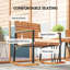 Ensemble de 2 chaises berçantes pour l'extérieur Outsunny