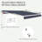 Patio Awning with Retractable Function and Manual Crank-115307254-115307256