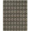 Wool Geometric Area Rug in Black/Lilac