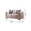 Causeuse de style moderne beige-1888317946