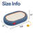  23" Denim-Style Cat Scratcher Lounge With Sisal Surface And Interactive Toy Ball