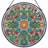 Cactus Sunburst Stained Glass Window Panel，7.8H-1033361279