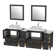 Karson 84'' Double Bathroom Vanity with Engineered Marble Top with Mirror