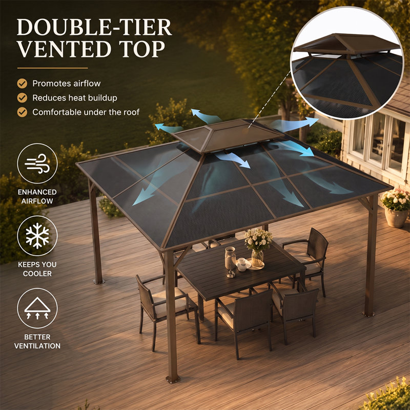 Polycarbonate Top Gazebo
