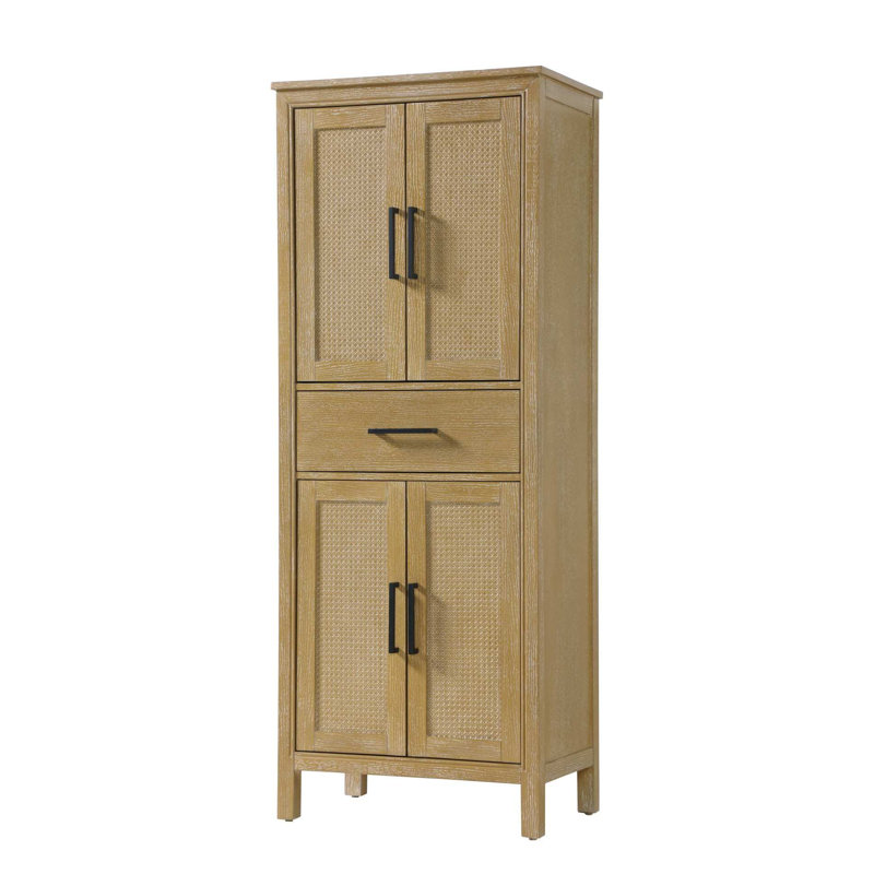 Armoire de rangement pour salle de bain 28 pouces en chêne lin, H 72 po x l 28 po x P 72 po, Lin chêne