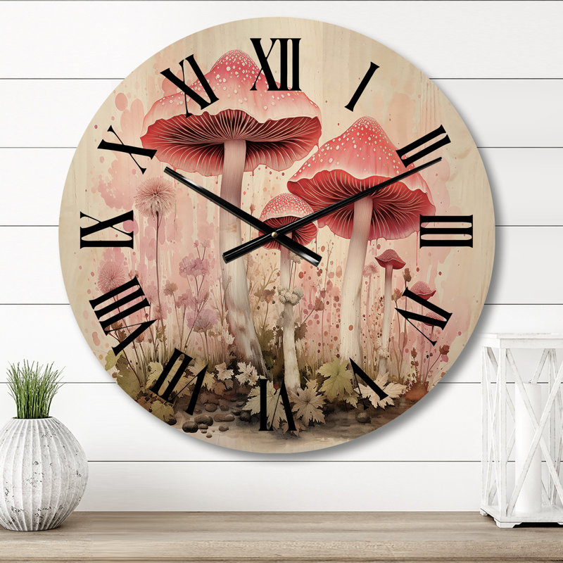 Très grande horloge murale en bois, Petit