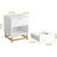 Table de chevet, commode 2 tiroirs pour la chambre à coucher, commode 2 tiroirs-919483923