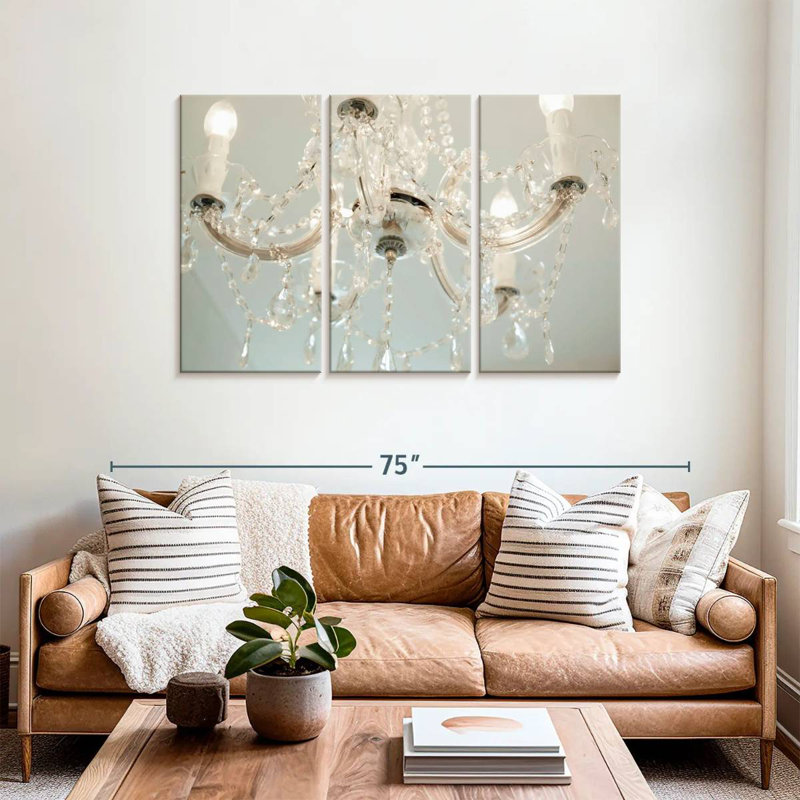 Lustre blanc de luxe Kerner, H 36 po x l 57 po