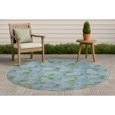 Tapis d'extérieur antidérapant Hydrangea