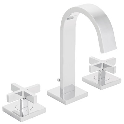 Lura Widespread Bathroom Faucet with Drain Assembly