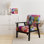 Chaise avec accoudoirs en velours Idona