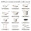 Ensemble de 24 casseroles et poêles antiadhésives, ensemble de batterie de cuisine en céramique avec marmite de 8 pintes, batterie de cuisine saine non toxique, grande capacité, compatible avec l'induction, sans PFAS / PTFE / PFOA / PFOS, blanc crème