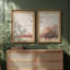 Soft Pastel Mountain Haze Landscape Duo - Set of 2 Premium Framed Wall Art Print on Paper 26"x36"-1215265691