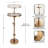 Bill Traditional Adjustable-Height Metal Pedestal Table