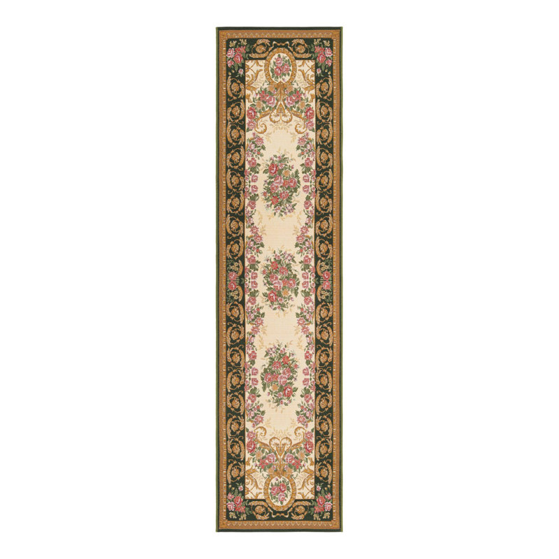 Indoor/Outdoor Traditional Area Rug, Runner 2' x 8'