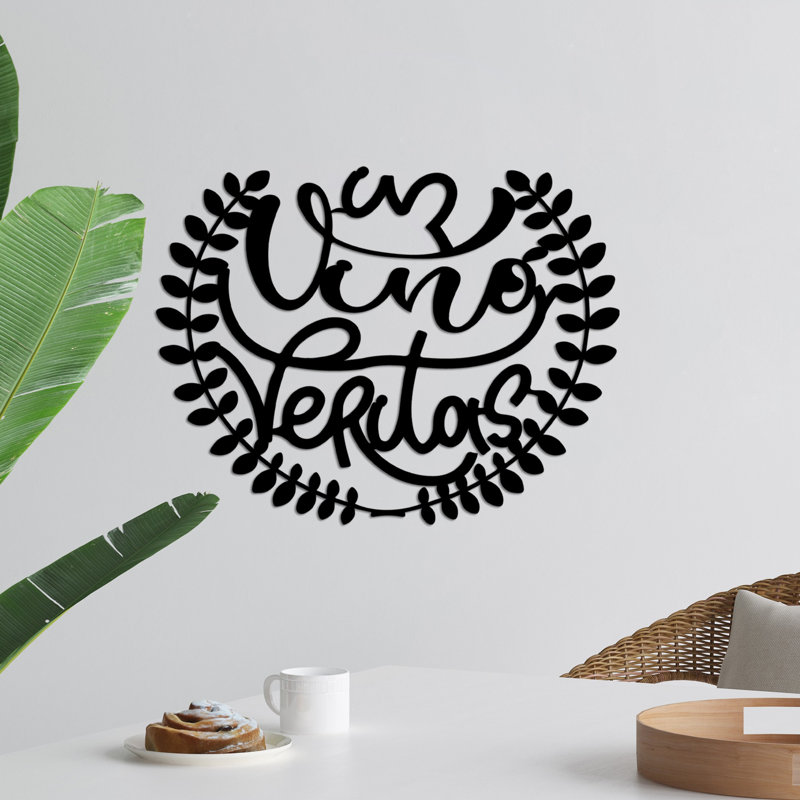 Stylish Decorative Metal Wall Accessory, Black, 22.0 x 17.3 inches | 100% Metal Construction, Thickness: 0.06 inches | Lightweight Design (1.8 lbs) | Perfect for Home Décor & Modern Interiors