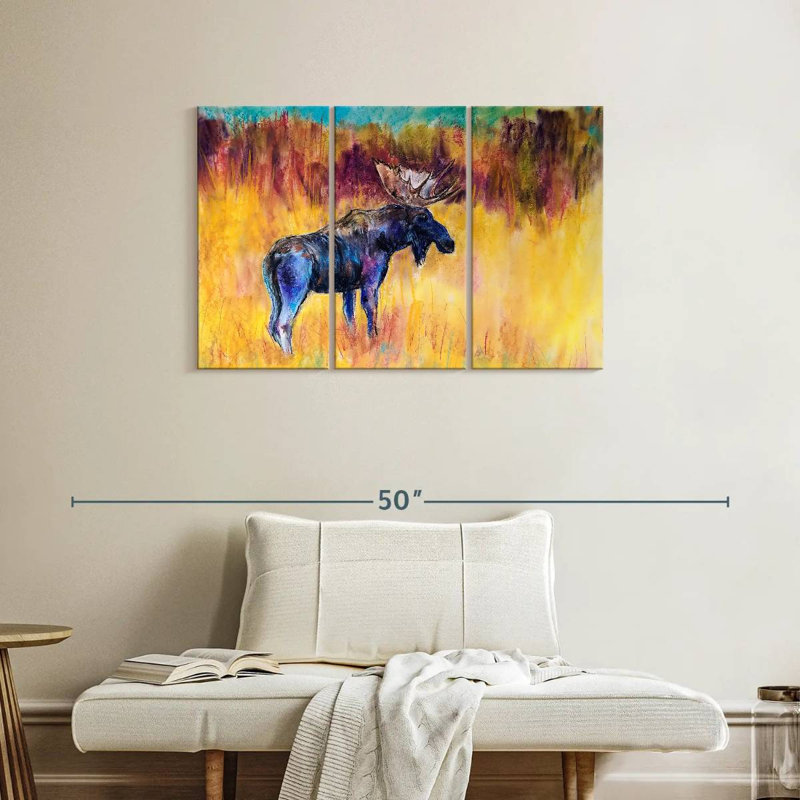 Brampt Abstract Moose, 24" H x 38" W