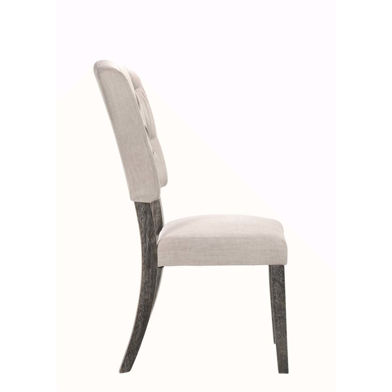 Linen & Weathered Side Chair