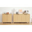 55"W  Storage Sideboard Cabinet with Adjustable Shelves