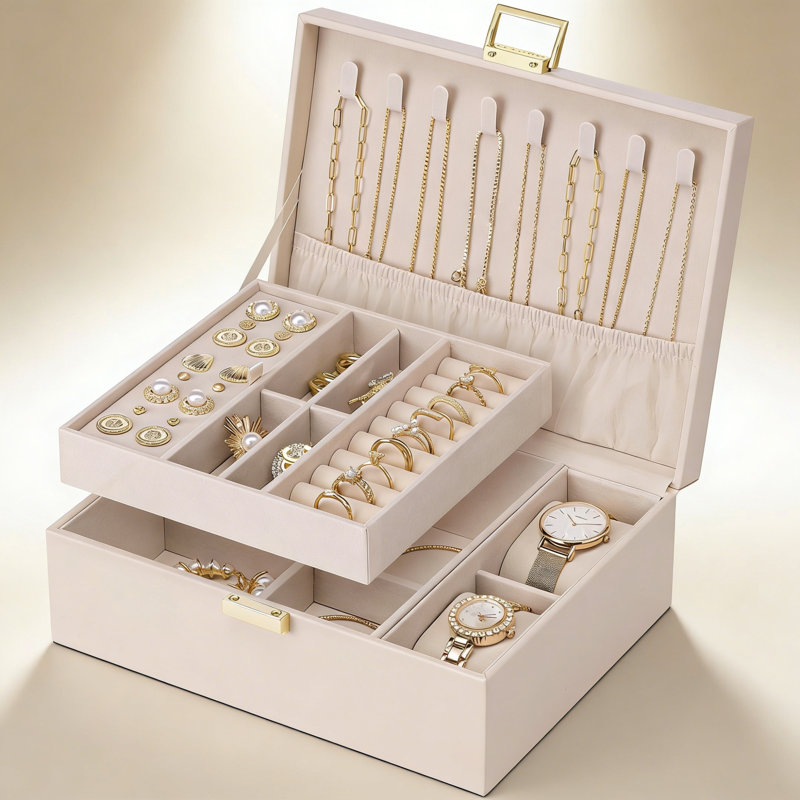 PU-leather Jewellery Box +