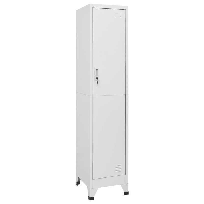 Armoire vestiaire en acier, Gris, 1