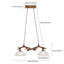 Luminaire suspendu rétro à 2 lumières