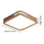 Acrylic and Solid Wood LED Flush Mount