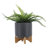 Ceramic Planter with Bamboo Stand - Modern Plant Pot with Elevated Base for Indoor Use-2132121805-2046762068-2046762069
