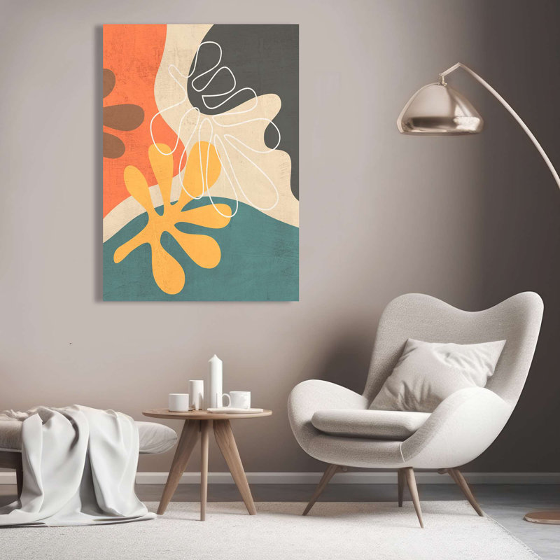 Summer Scene IV (Detail) by Atelier Deco - Wrapped Canvas Print, 100cm H x 70cm W x 4cm D