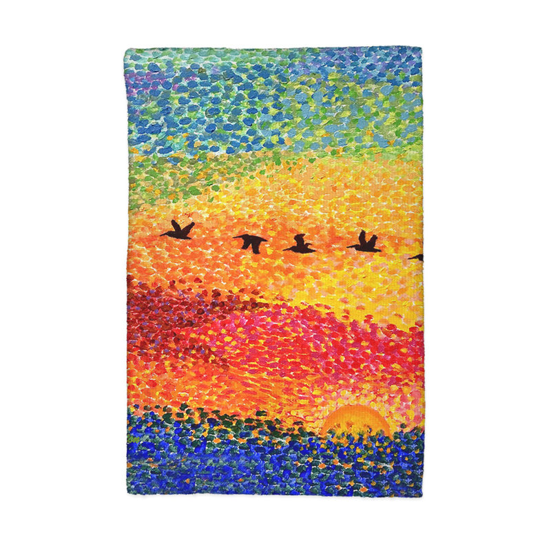 Pelican Sunset Kitchen Towel