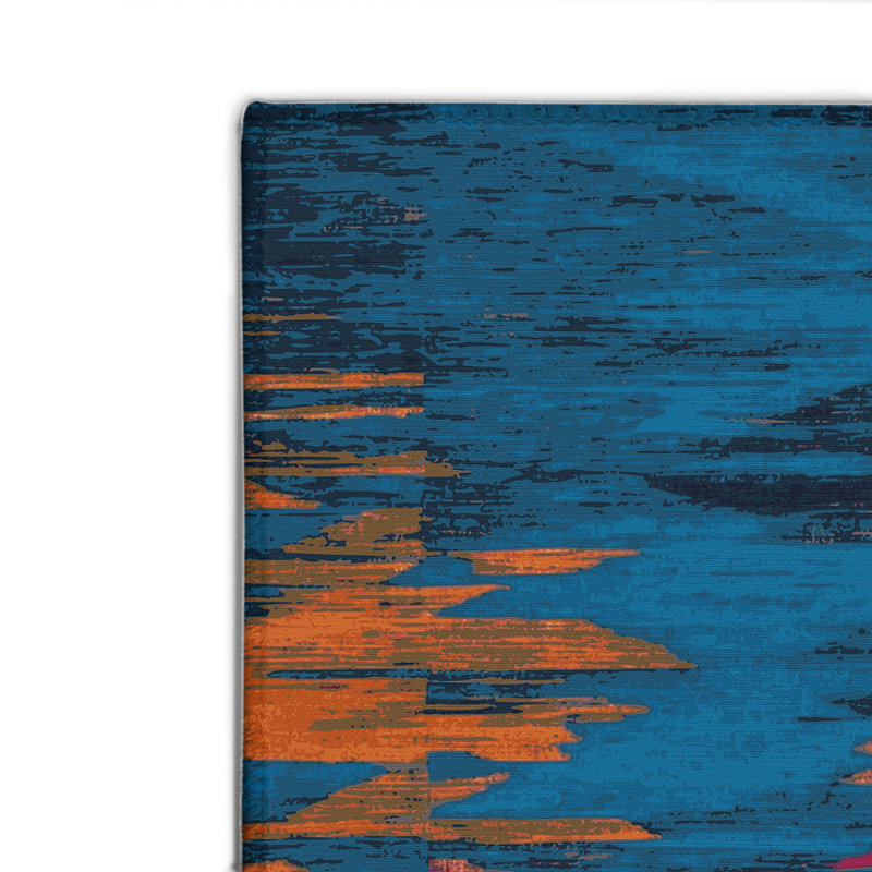 Tapis bleu intérieur et extérieur Tabriz, Rectangulaire 2 pi x 3 pi